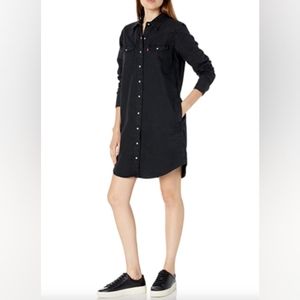 Levi's Black Denim Dress with Pockets